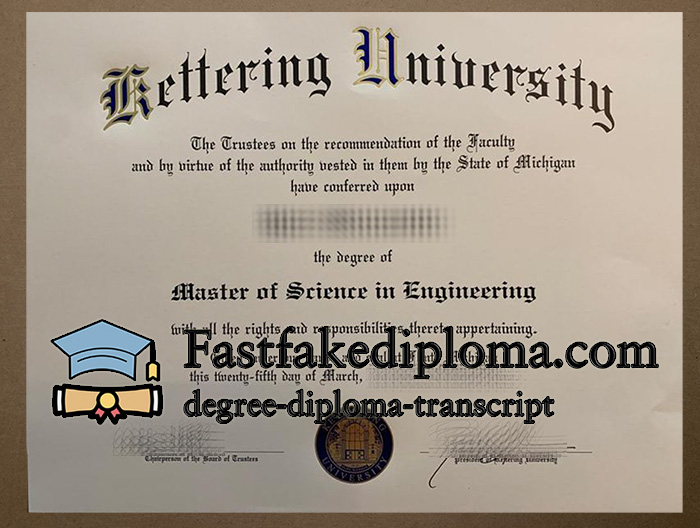 Buy Kettering University diploma