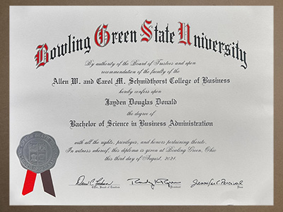 fake Bowling Green State University diploma