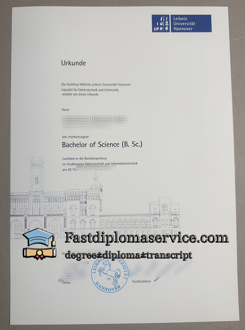 Leibniz University Hannover Urkunde